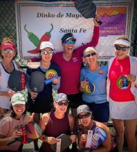 Pickleball fun and medalists at Santa Fe Dinko De Mayo Tournament